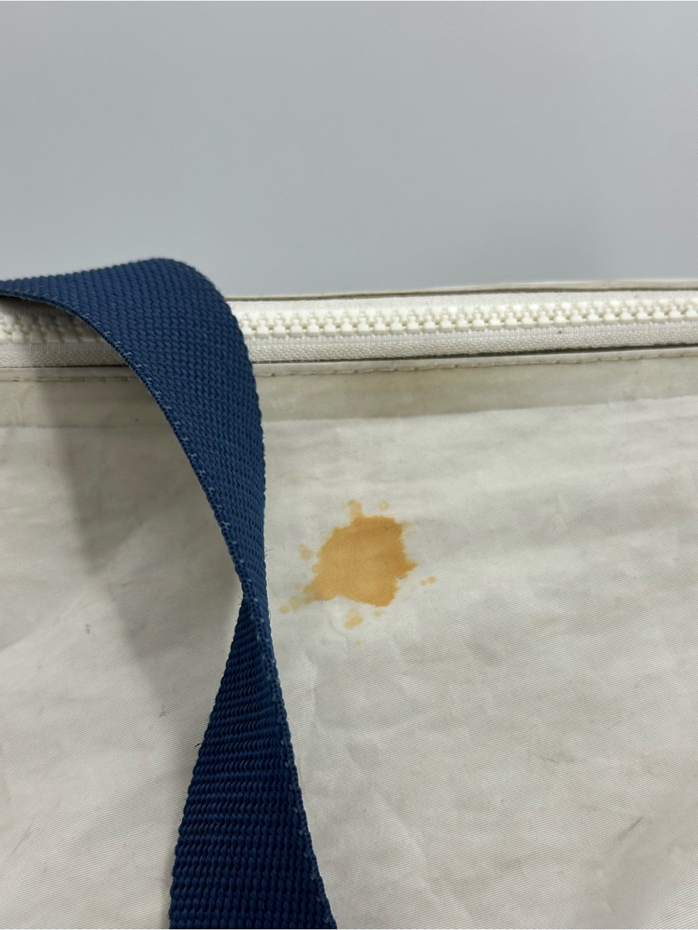 Navy & White Sailcloth Duffel Bag - Picture 2 of 16